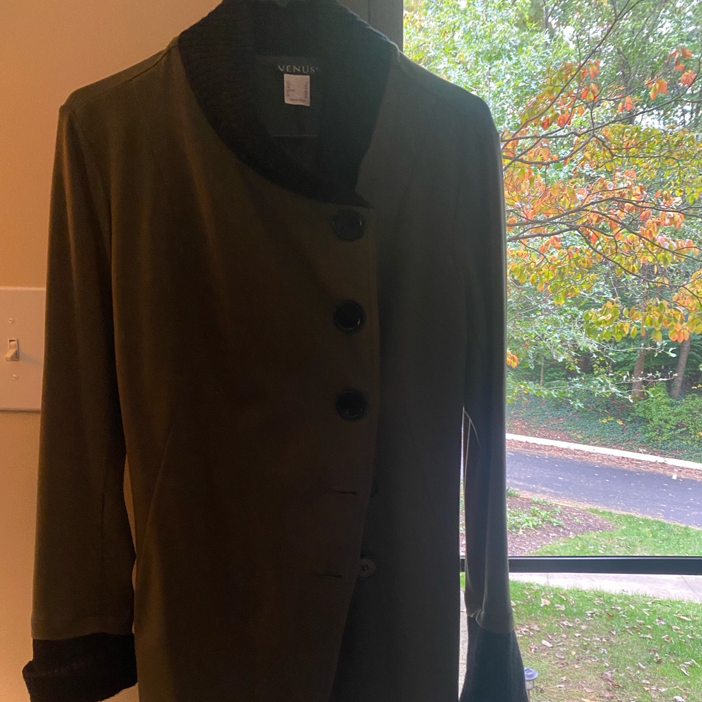Green Button Down Jacket/Blazer